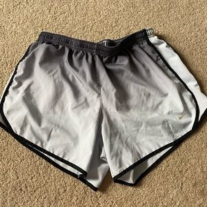 Faded white nike shorts!! :)